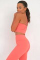Korálový fitness top X Back