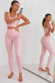 Púdrový fitness top X Back
