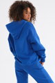Modrá mikina s kapucňou Pure Cobalt Blue