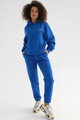 Modrá mikina s kapucňou Pure Cobalt Blue