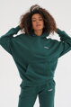 Tmavozelená mikina s kapucňou Pure Deep Green