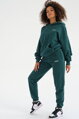 Tmavozelená mikina s kapucňou Pure Deep Green