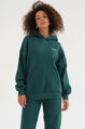 Tmavozelená mikina s kapucňou Pure Deep Green