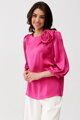 Saténový top s kvetom Giana fuchsia