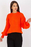 Oranžový oversize sveter Dolain