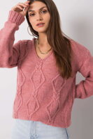 Pletený ružový sveter Kinsley