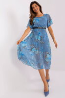 Modré kvetinové šaty Forina