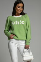 Zelený pulóver Chic