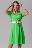 Zelené šaty s opaskom Amaia