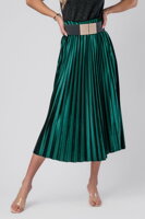 Velúrová tmavozelená sukňa Modena