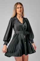 Čierne šaty s opaskom Dalia