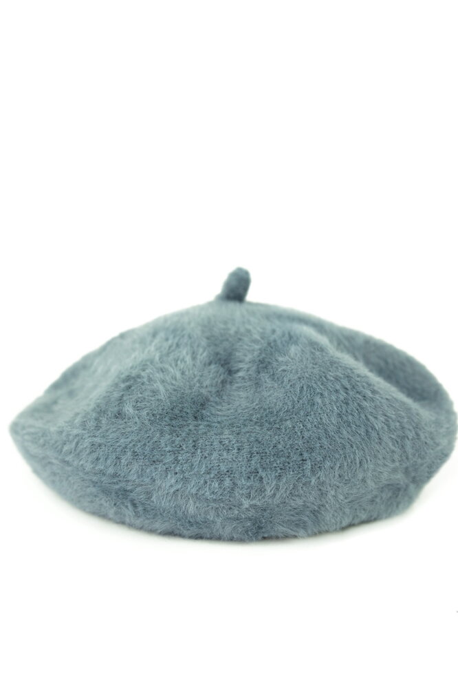 Mentolová huňatá baretka