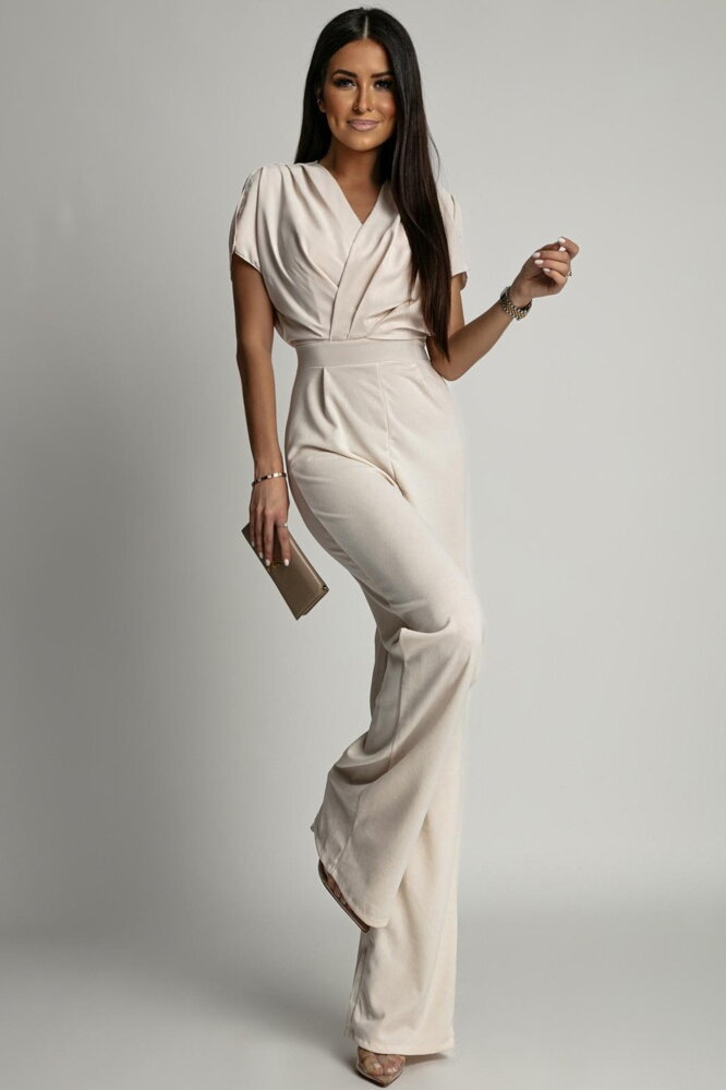Béžový elegantný overál Kelis Béžový elegantný overál Kelis