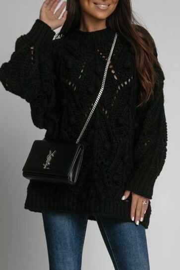 Čierny oversize pulóver Candice Čierny oversize pulóver Candice