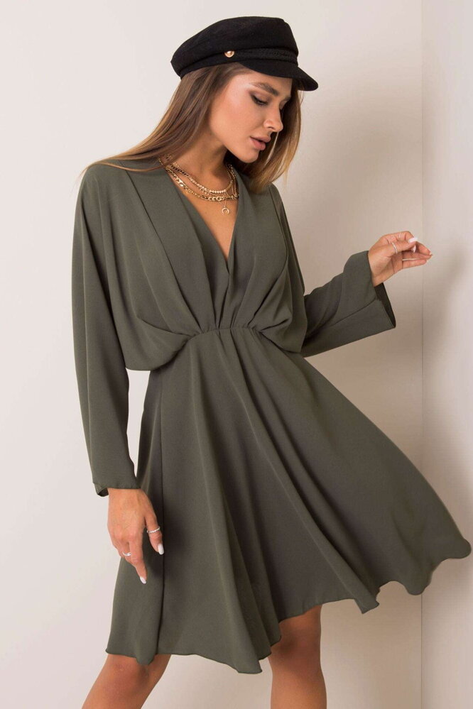 Olivové šaty Zayna