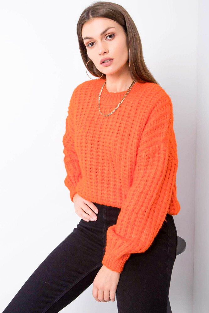 Neónový oranžový pulóver Matilde