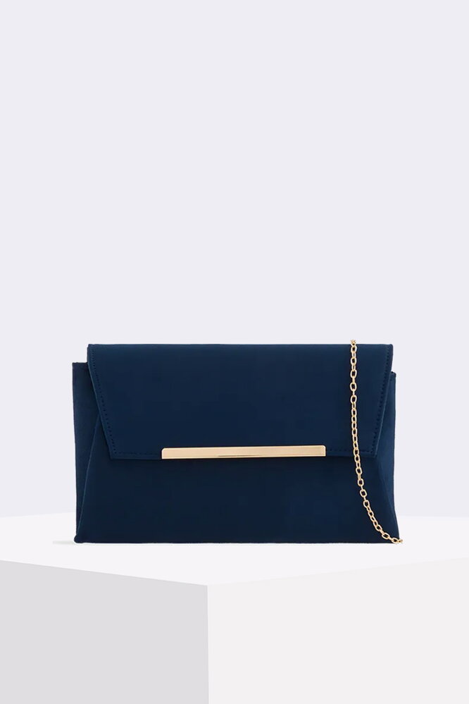 Elegantná tmavomodrá listová kabelka Lori
