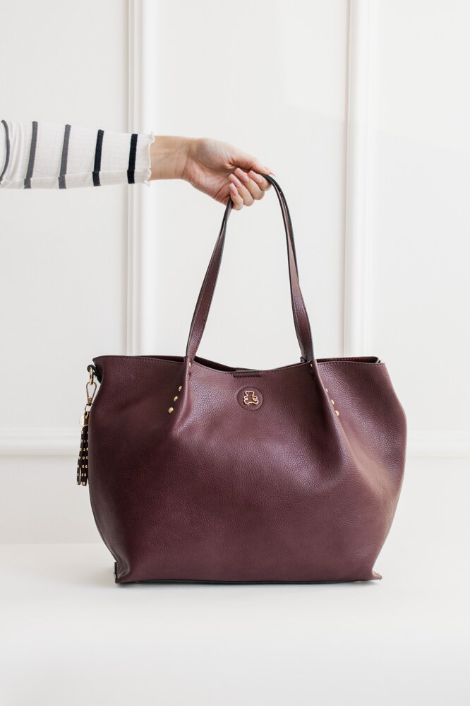 Burgundy kabelka LULU CASTAGNETTE