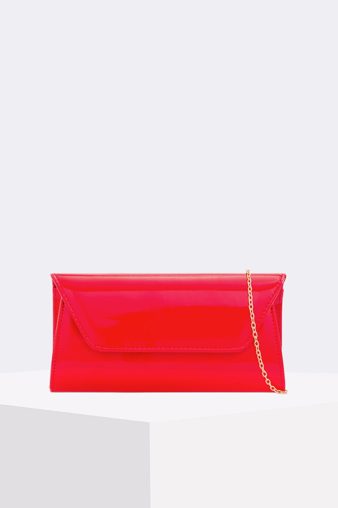 Červená lakovaná kabelka Polly