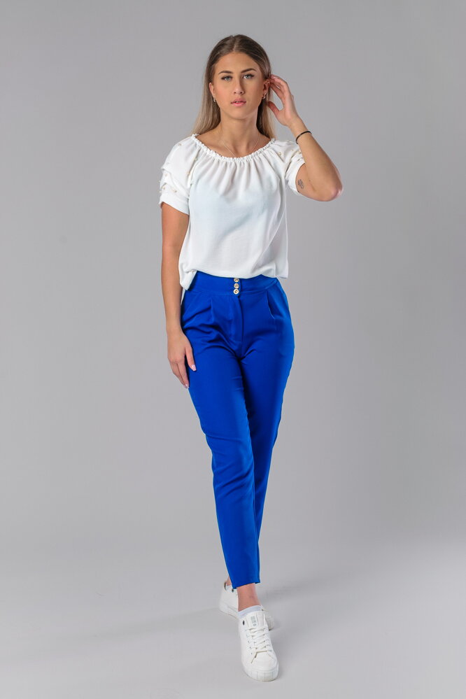 Biely top s perlami Elsie Biely top s perlami Elsie