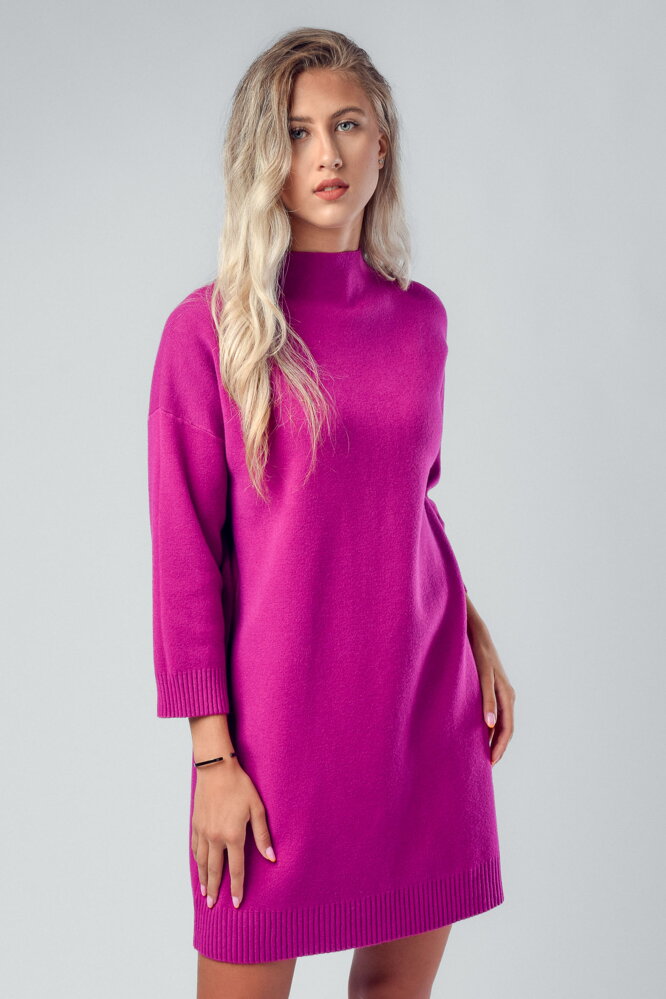 Purpurové úpletové šaty Nell Purpurové úpletové šaty Nell