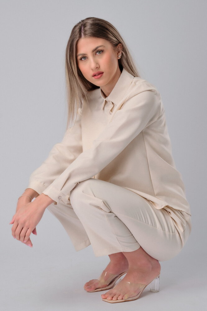 Béžová košeľa Eden Béžová košeľa Eden