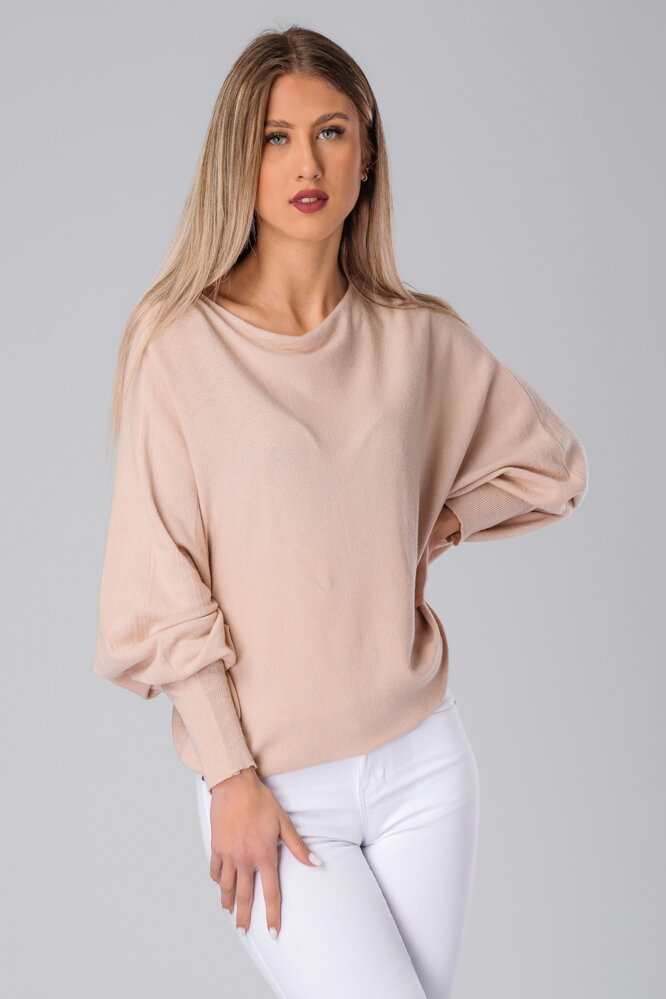 Béžový oversize pulóvrik Camilla Béžový oversize pulóvrik Camilla