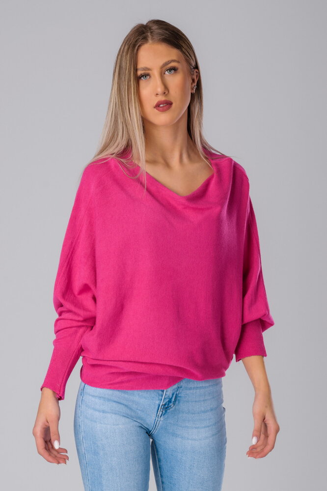 Fuchsiový oversize pulóvrik Camilla Fuchsiový oversize pulóvrik Camilla