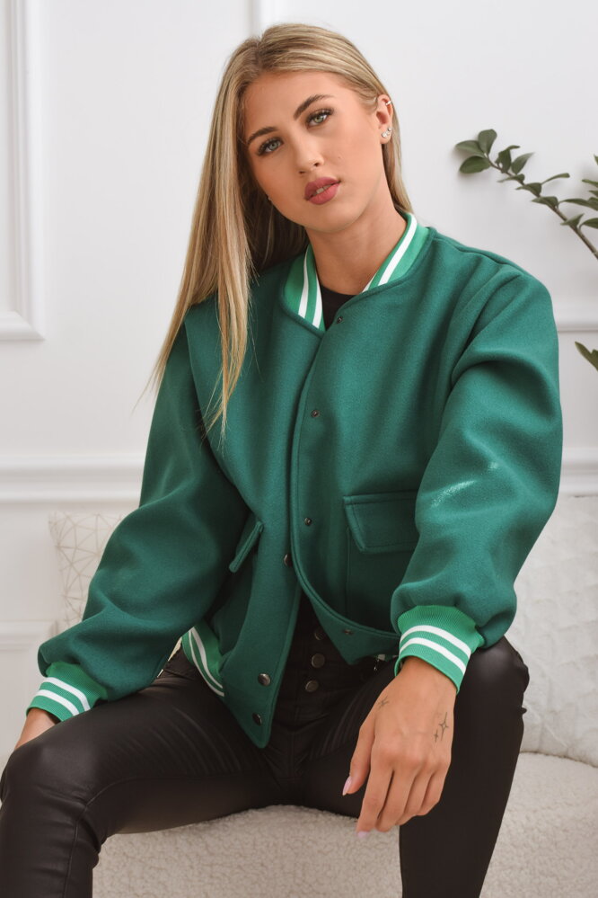 Zelená bomber bunda Zelená bomber bunda