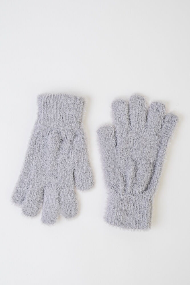 Klasické sivé rukavice