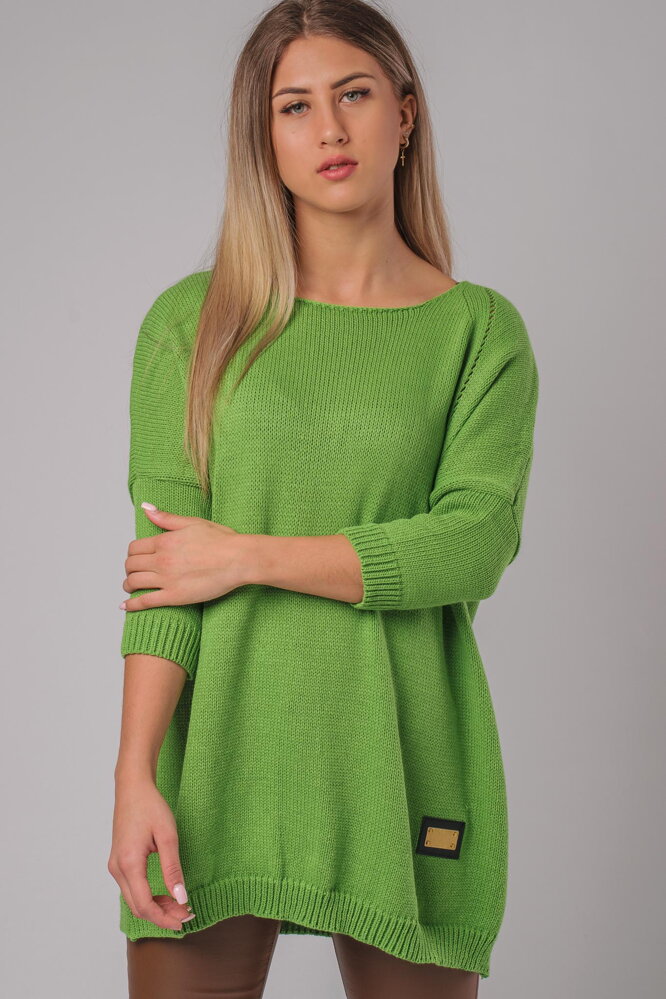 Zelený oversize pulóver Stella Zelený oversize pulóver Stella
