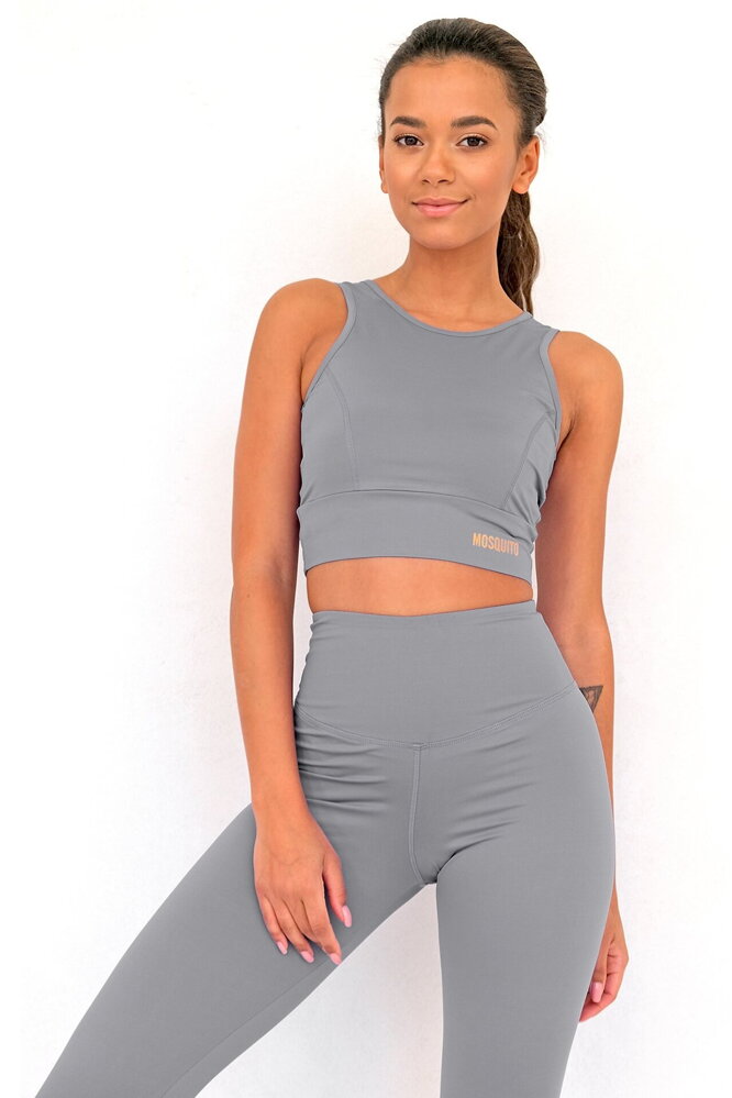 Šedý fitness top Pop Šedý fitness top Pop