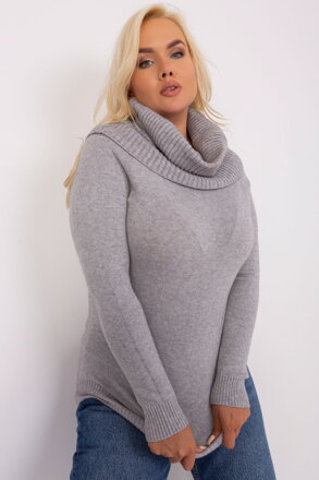 Sivý rolák Plus Size