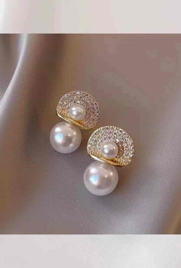 Zlaté náušnice perly