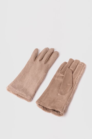 Béžové rukavice Clarity