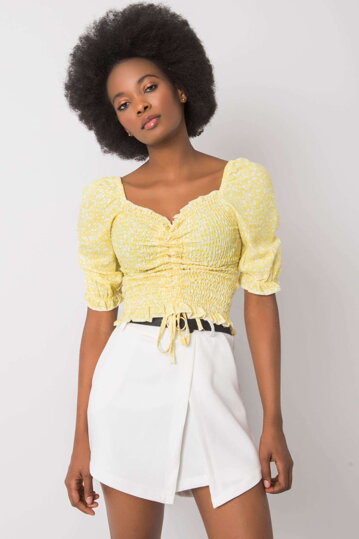 Žltý crop top Ayleen
