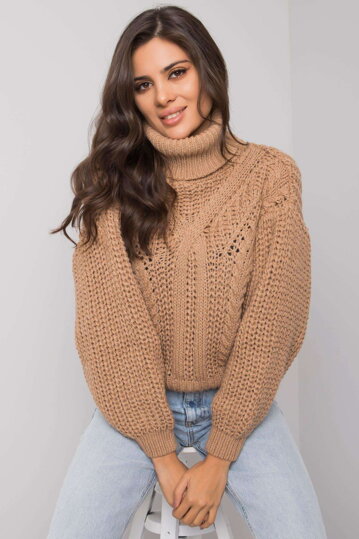Hnedý oversize rolák Mansfield