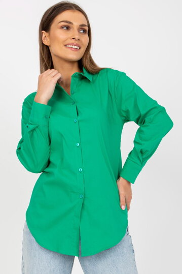 Zelená basic košeľa