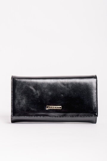 Čierna kožená peňaženka Lorenti