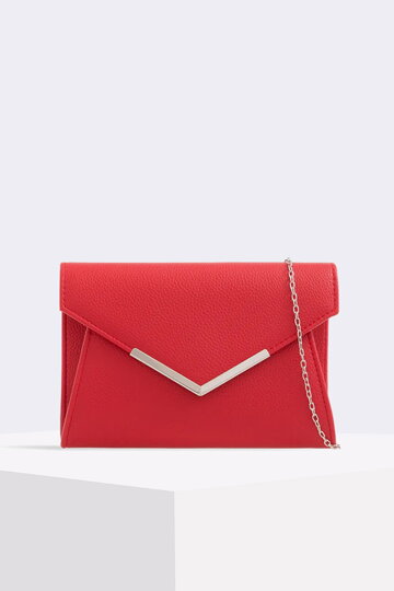 Červená listová kabelka Zoie