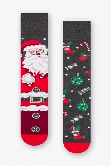 Vianočné ponožky - sivé