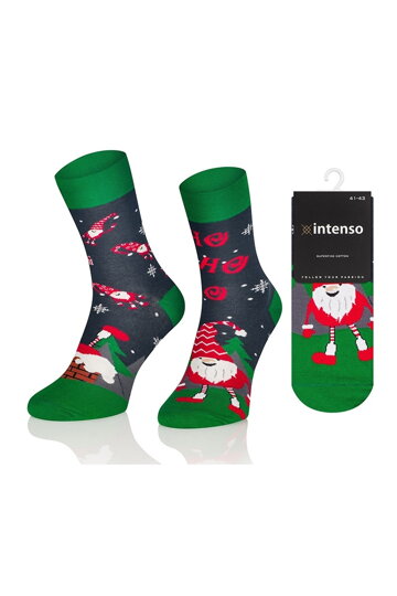 Vianočné ponožky zelené 1887