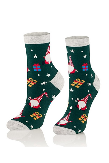 Vianočné ponožky 1887 zelené