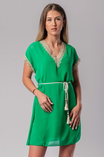 Zelené tunikové šaty Tara