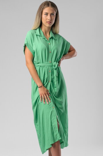 Viskózové zelené šaty Marie