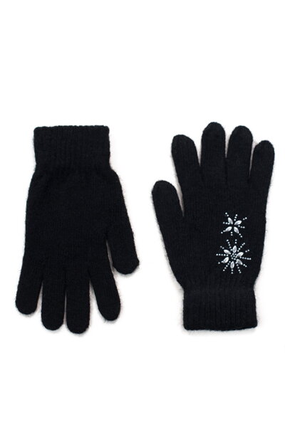 Čierne zimné rukavice