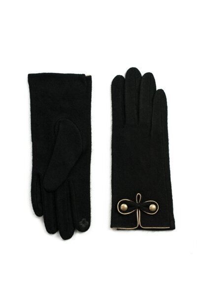 Elegantné čierne rukavice
