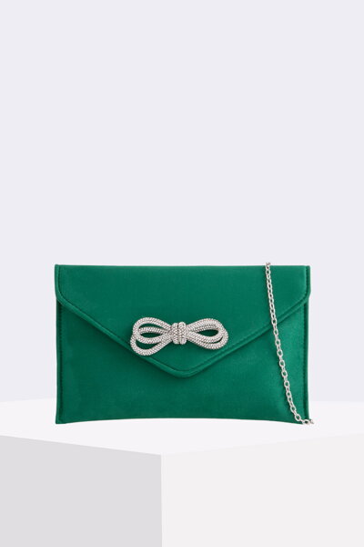 Listová zelená kabelka s ozdobou Alyssa