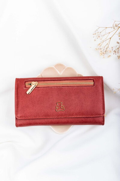 Ružovo-červená peňaženka LuluCastagnette