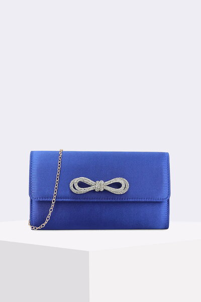 Modrá kabelka s ozdobou Aubry